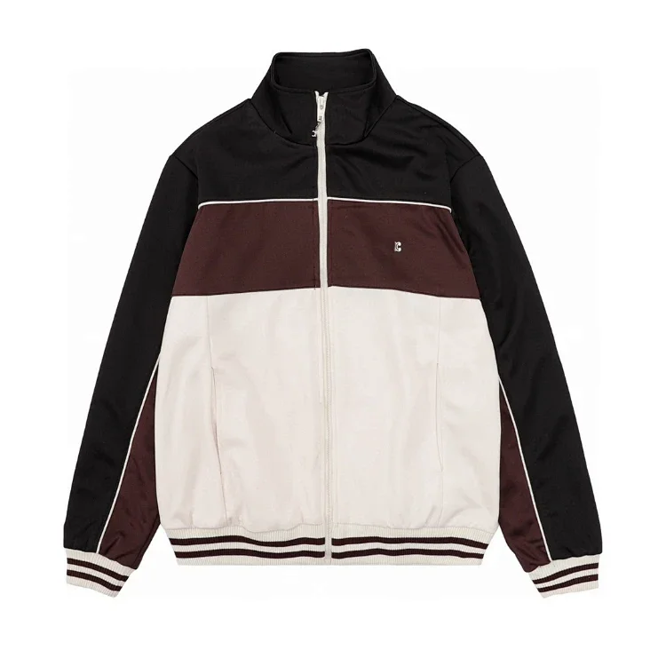 Colour-block track jacket